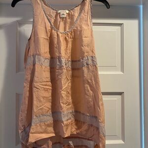 Sundance Peach and Gray Tank Top